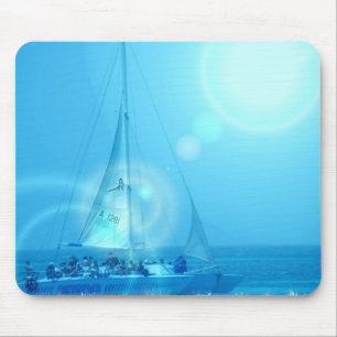 Sailing Catamaran Mouse Pad