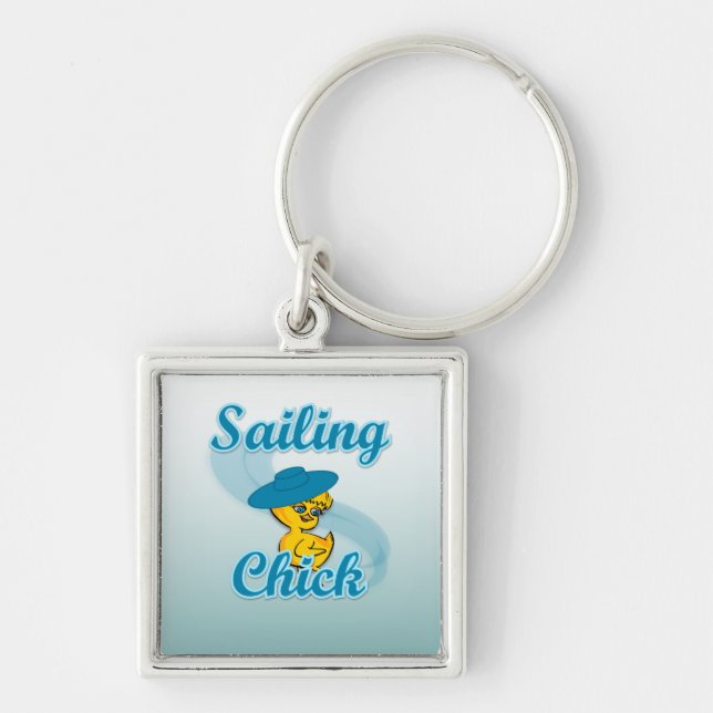 Sailing Chick #3 Keychain (Front)