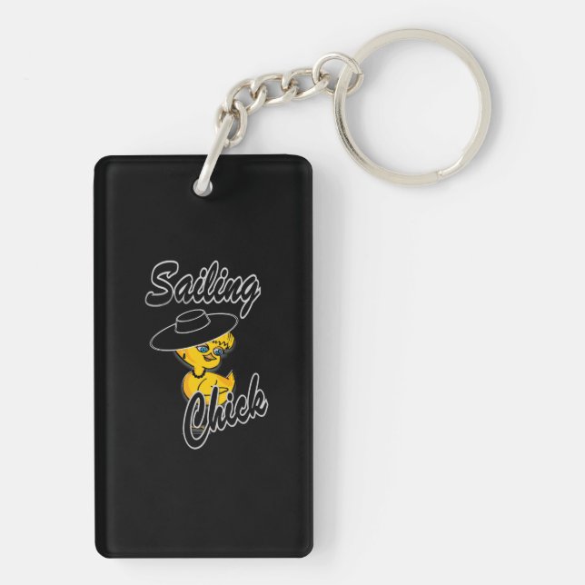 Sailing Chick #4 Keychain (Back)
