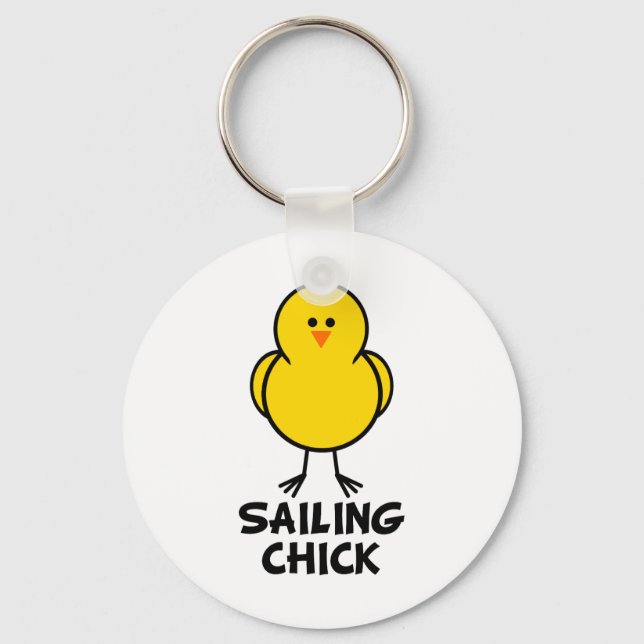 Sailing Chick Keychain (Front)