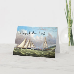 Sailing Clipper Ships Ocean Fathers Day Card