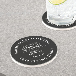 Sailing Club Trophy Sandstone Coaster