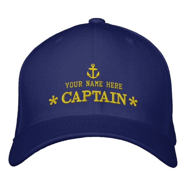Sailing club yachting embroidered hat (Front)