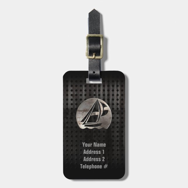 Sailing; Cool Luggage Tag (Front Vertical)