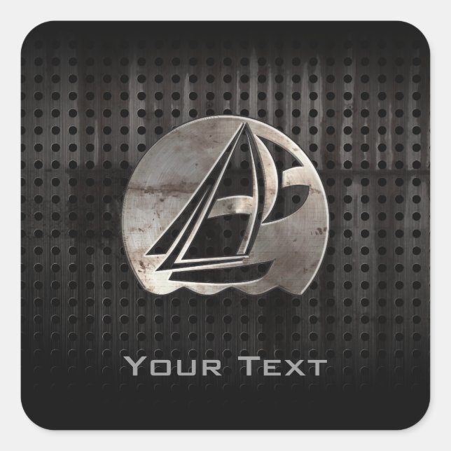 Sailing; Cool Square Sticker (Front)