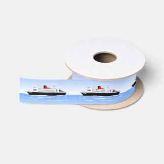 Sailing Cruise Ship Satin Ribbon