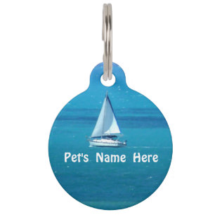 Sailing Custom Pet Tag
