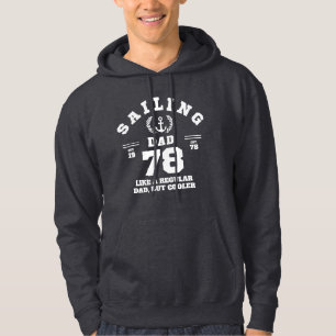 Sailing Dad Funny Boating Established 1978 Hoodie