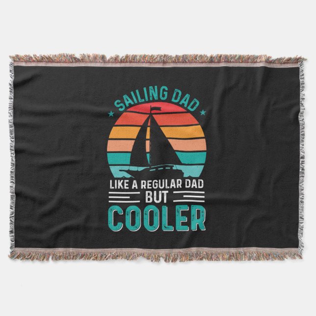 Sailing Dad Throw Blanket (Front)