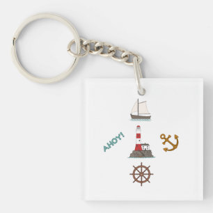 Sailing Design Colour Keychain