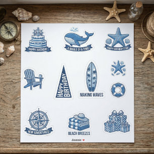 Sailing Dreams Nautical Sticker Sheet