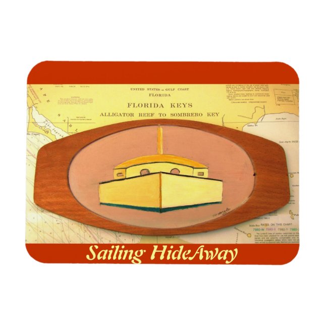 Sailing Florida Keys Magnet (Horizontal)