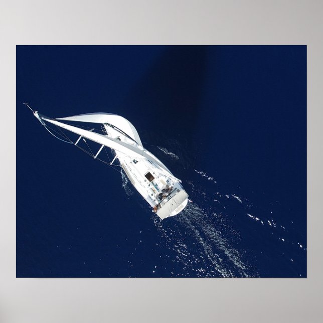 Sailing Freedom Bird's Eye View Poster (Front)