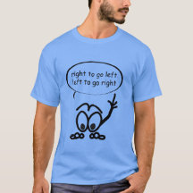 Sailing Funny Droite Instruction T-shirt gauche