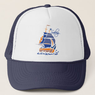 Sailing hat, customizable - choose colour trucker hat