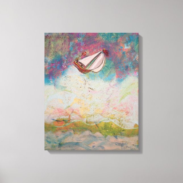 Sailing High Seas  Canvas Print (Front)