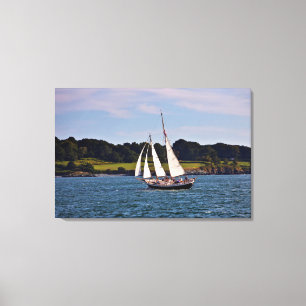 Sailing In Newport, Rhode Island, USA Canvas Print