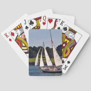 Sailing In Newport, Rhode Island, USA Playing Cards