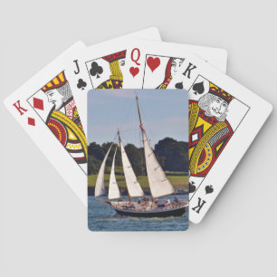 Sailing In Newport, Rhode Island, USA Playing Cards