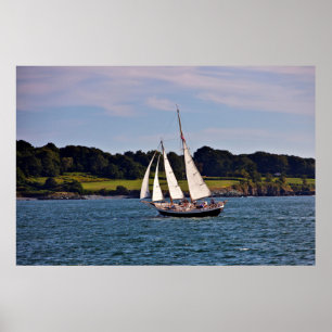 Sailing In Newport, Rhode Island, USA Poster