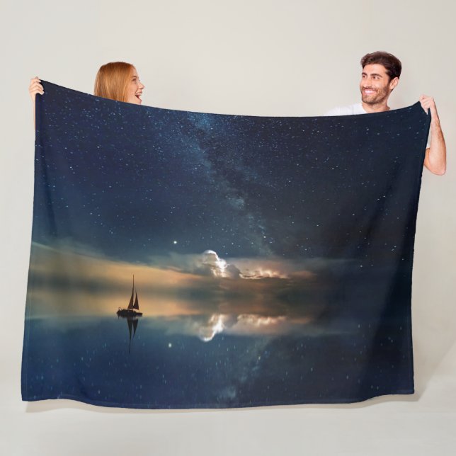 SAILING in SPACE Fleece Blanket (In Situ)