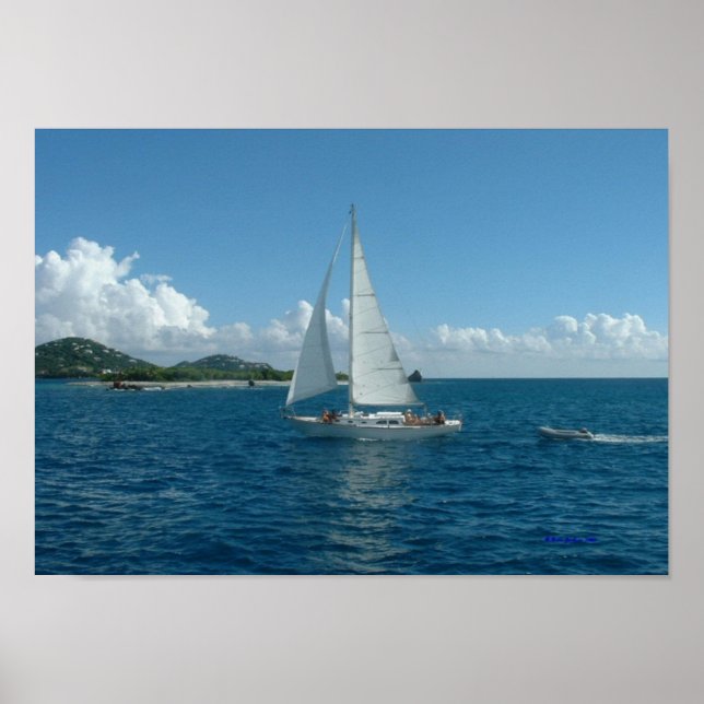 SAILING! In the Caribbean, poster (Front)