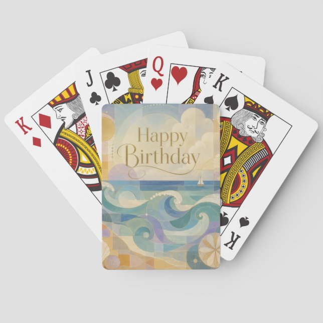 Sailing into a New Year Playing Cards (Back)