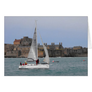 Sailing into St Helier harbour