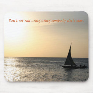 Sailing Into The Sunset - Mousepad