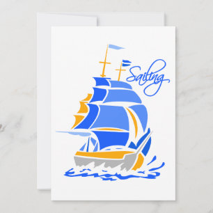 Sailing invitation, customizable invitation
