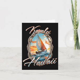 Sailing Kapolei Hawaii Sea And Sunshine Card