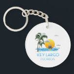 Sailing Key Largo Florida Keys Keychain<br><div class="desc">Do you love to sail the ocean waters of Key Largo Florida? A beach sunset with a sailboat is great to remember your Florida vacation.</div>