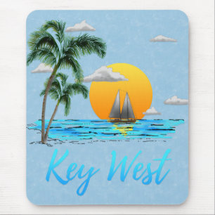 Sailing Key West Florida Mouse Pad