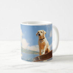 Sailing labrador retriever coffee mug