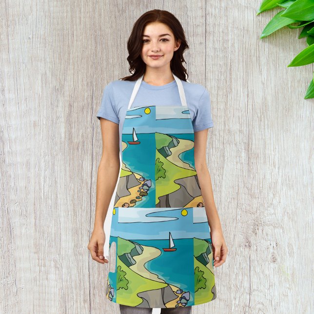 Sailing Landscape Apron (Creator Uploaded)