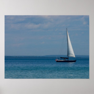 Sailing Mackinac Poster