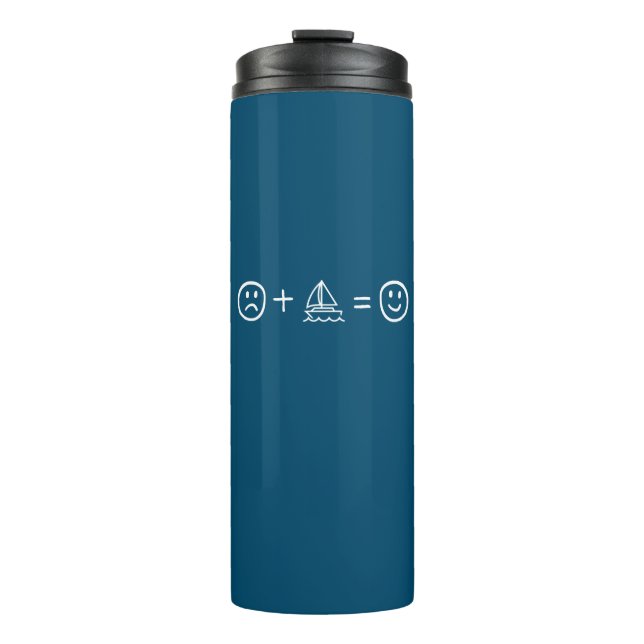 Sailing Makes You Happy Thermal Tumbler (Front)