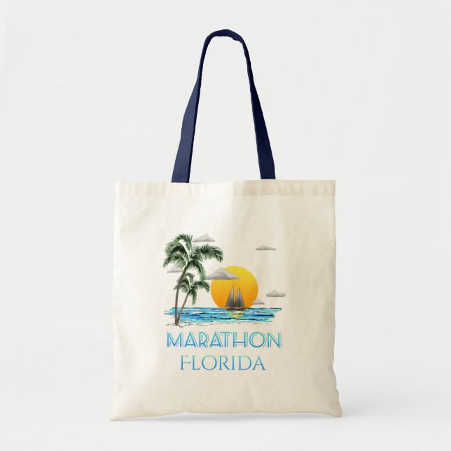 Sailing Marathon Florida Tote Bag (Front)