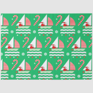 Sailing Nautical Christmas Holiday Gift Tissue Paper