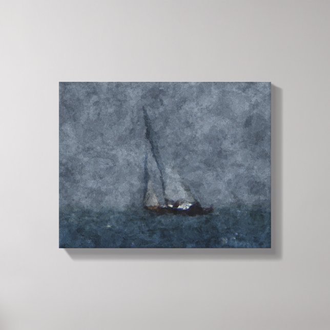 Sailing near Tiburon Canvas Print (Front)