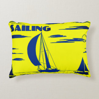 "Sailing" Ocean Art Pillow
