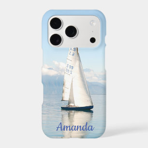Sailing on a Calm Mirror-like Sea Bay