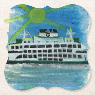 Sailing on Heavenly Seas Paper Coaster
