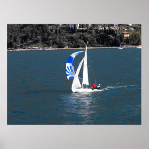Sailing on Lake Garda Poster