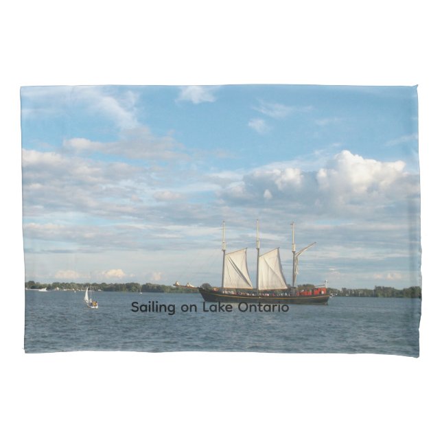Sailing on Lake Ontario Pillow Case (Front)