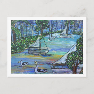 Sailing on the Brisbane River Postcard