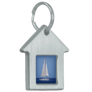 Sailing on the Ocean Blue Pet Name Tag
