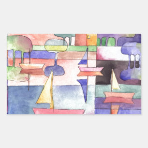 SAILING ON THE WATER Boat Watercolor Paining Sticker