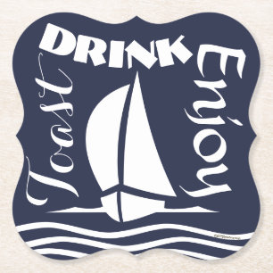 Sailing Paper Coaster