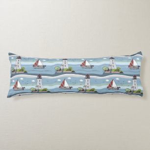 Sailing Pattern body pillows